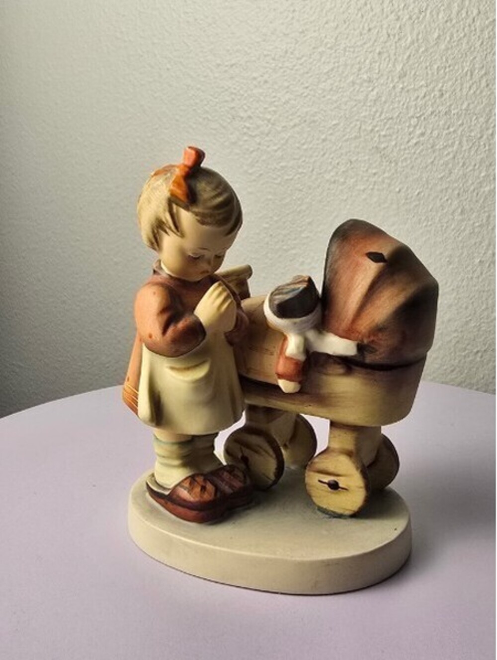 Vintage Hummel Figurine Girl with Baby Carriage TMK-3